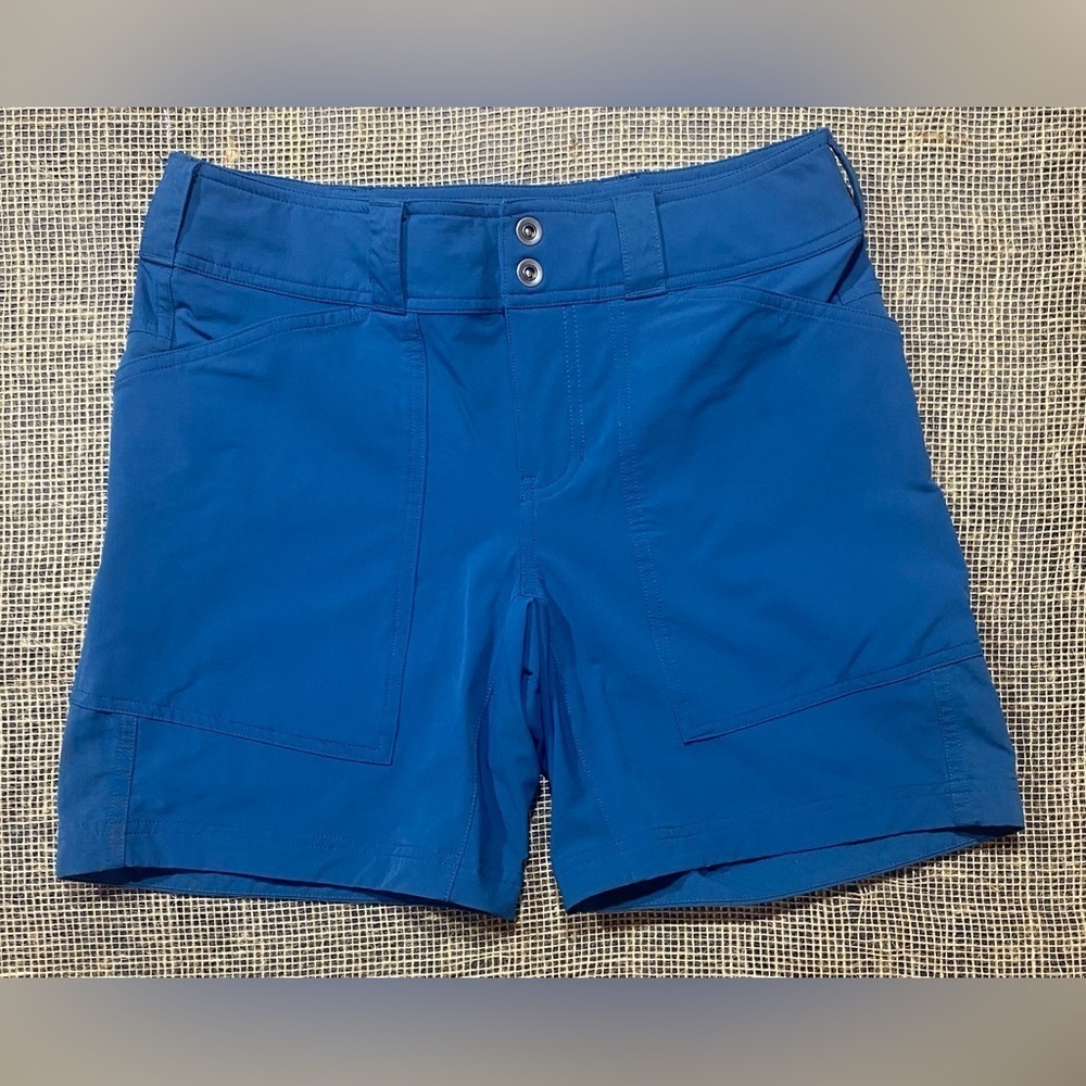 REI Co-op Shorts Womens Size 0 Blue Adjustable Waist 4-Way Stretch UPF+50